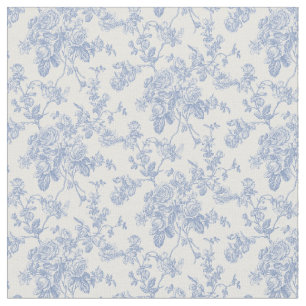PixDezines Toile Blåa Rosor/DIY bakgrundsfärg Tyg