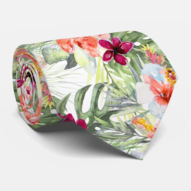 PixDezines Tropical Paradise Blommigt Foliage Slips (Rullad)
