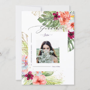 PixDezines Tropical ParadiseGraduation Luxe-skript Meddelande