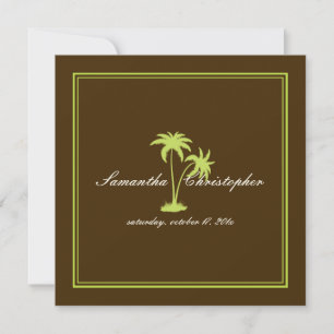 PixDezines Twin Palms, Chokladmynta Inbjudningar