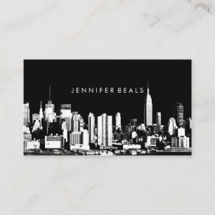 PixDezines twin torn NYC skyline ♥ Visitkort