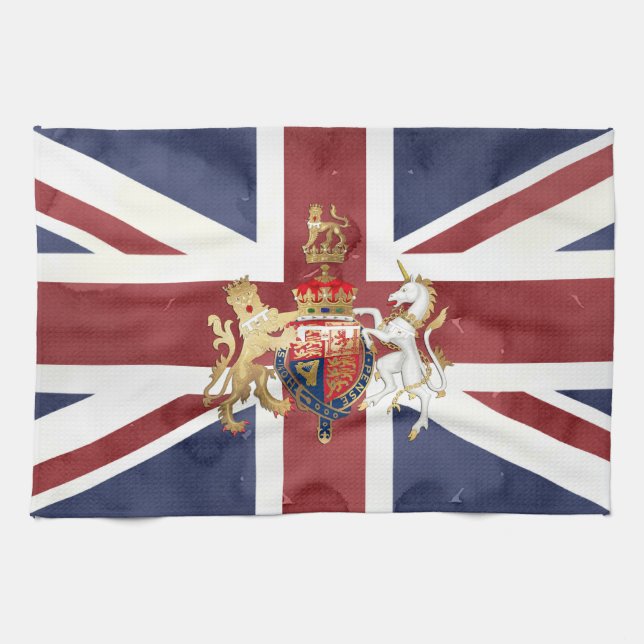 PIXDEZINES UNION JACK och INSIGNIA Kökshandduk (Horisontell)
