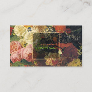 PixDezines Van Dael Vintage Blommigt Men Life Visitkort