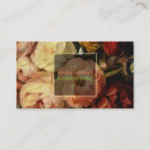 PixDezines Van Dael Vintage Blommigt Men Life Visitkort