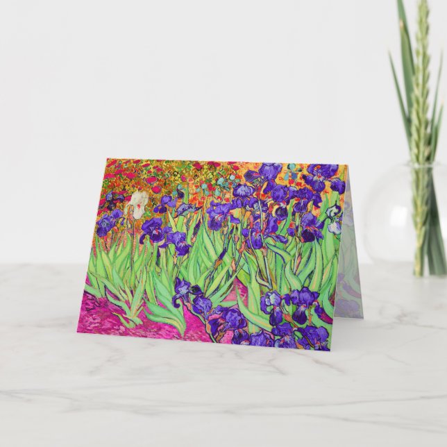 PixDezines van gogh iris/st. remi Kort (Framsida)