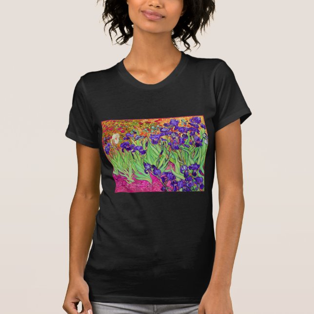 PixDezines van gogh iris/st. remy Tee Shirt (Framsida)