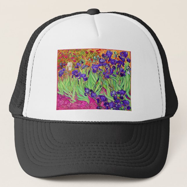 PixDezines van gogh iris/st. remy Truckerkeps (Framsida)