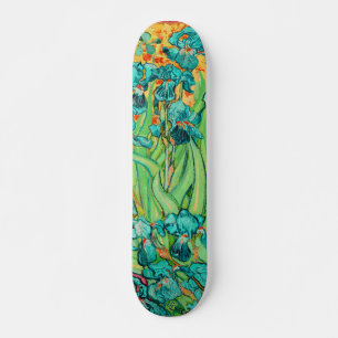 PixDezines van gogh lila-irises Skateboard Bräda 19,5 Cm