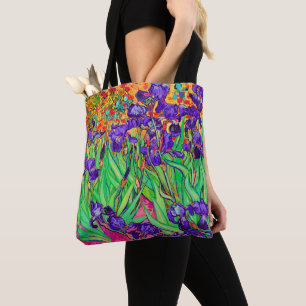 PixDezines Van Gogh Lila Irises/St. Remys Tygkasse