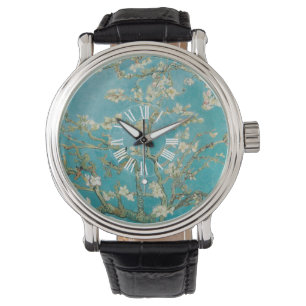 PixDezines Van Gogh-mandelblommar Armbandsur