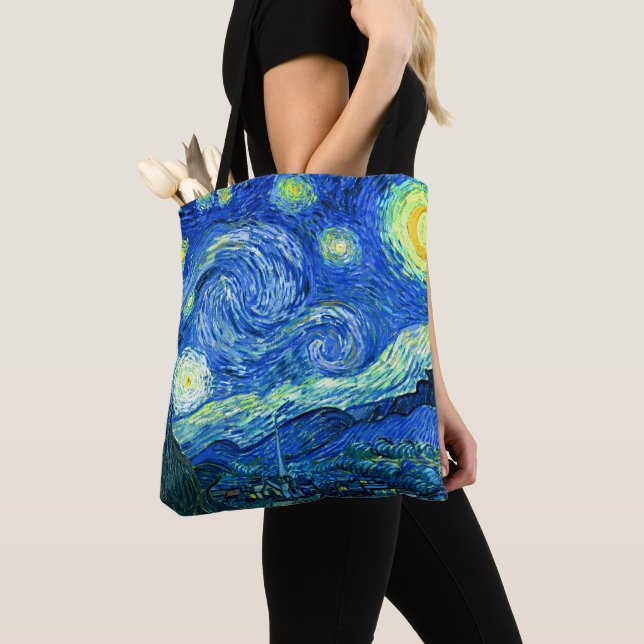 PixDezines Van Gogh Starry Natt/St. Remys Tygkasse (Närbild)