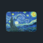 PixDezines van gogh Starry night/st. remi Badrumsmatta<br><div class="desc">Van Goghs berömd,  "Starry Natt". Under sin vistelse på Saint Remy-asyl på 1880-talet skildrade van Gogh det rullande backe och cypress träd som han såg från sitt fönster.  Digitalt utökat med PixDezines.  Copyright © 2008-2016 PixDezines.com™ och PixDezines™ på zazzle.com. Alla rättigheter förbehållna.</div>