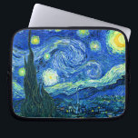 PixDezines Van Gogh Starry Night/St. Remy Laptop Sleeve<br><div class="desc">Van Goghs berömd,  "Starry Natt". Under sin vistelse på Saint Remy-asyl på 1880-talet skildrade van Gogh det rullande backe och cypress träd som han såg från sitt fönster. Digitalt utökat med PixDezines. Copyright © 2008-2016 PixDezines.com™ och PixDezines™ på zazzle.com. Alla rättigheter förbehållna.</div>