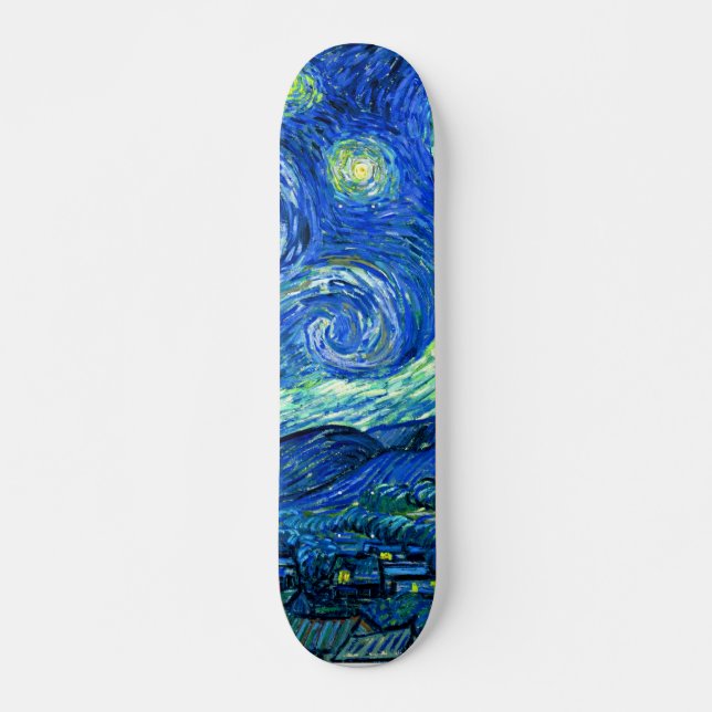 PixDezines van gogh stjärnmörker Skateboard Bräda 20,5 Cm (Framsida)