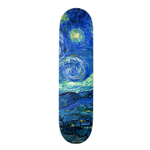 PixDezines van gogh stjärnmörker Skateboard Bräda 20,5 Cm