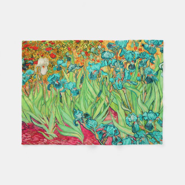 PixDezines van gogh/teal irisar/st. remy Fleecefilt (Framsidan (Horisontell))