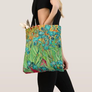 PixDezines Van Gogh Teal Irises/St. Remy Tygkasse