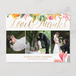 PixDezines Vår Blommigt Vattenfärg/tack Vykort