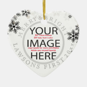 PixDezines våra första christmas-/DIYfärger Julgransprydnad Keramik