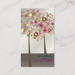 PixDezines vårblomningar/DIY bakgrundsfärg!! Visitkort