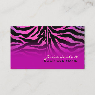 PixDezines varma rosa zebra Visitkort