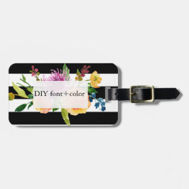 PixDezines vattenfärg/blommigt Bagagebricka