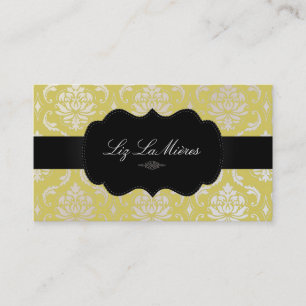 PixDezines Vendome Damask Visitkort