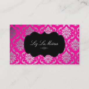 PixDezines - Vendome Damask Visitkort