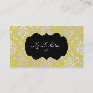 PixDezines Vendome Damask Visitkort