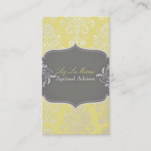 PixDezines Victorian Damask/DIY färg Visitkort