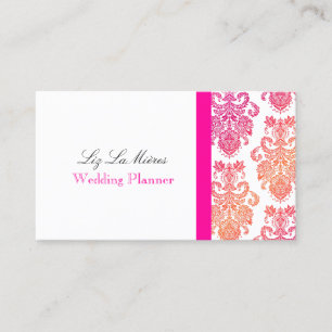 PixDezines Victorian Damask/DIY färger/sherbert Visitkort