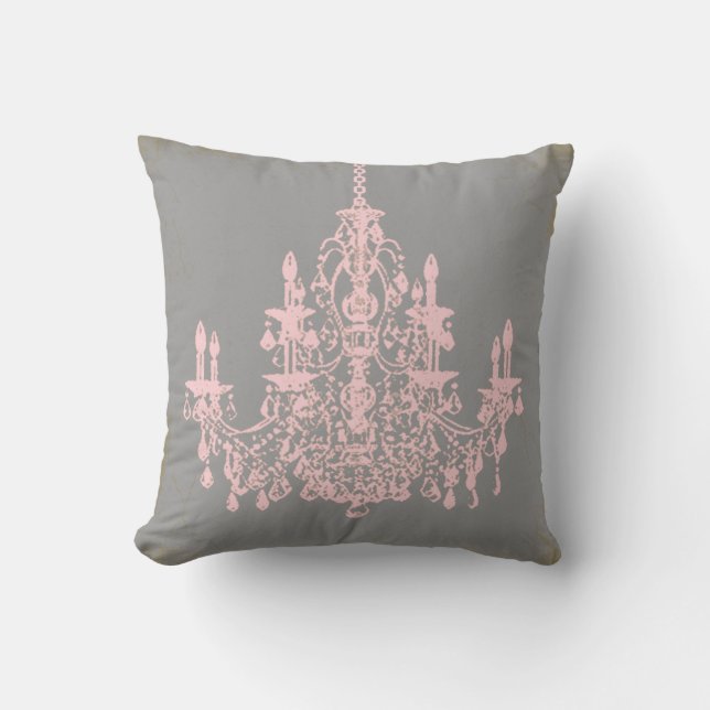 PixDezines-vintage-chandeliers/DIY-bakgrund Kudde (Framsida)