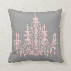PixDezines-vintage-chandeliers/DIY-bakgrund Kudde