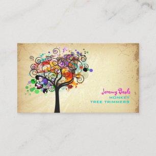 PixDezines Vintage Grunge Träd Trimmers ♥ ♥ ♥ ♥ Visitkort