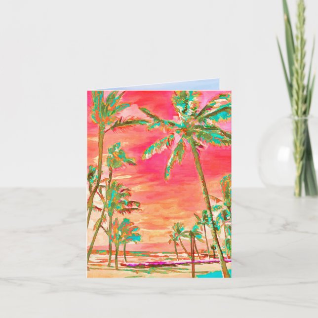 PixDezines Vintage Hawaii/Tack Tack Kort (Framsida)