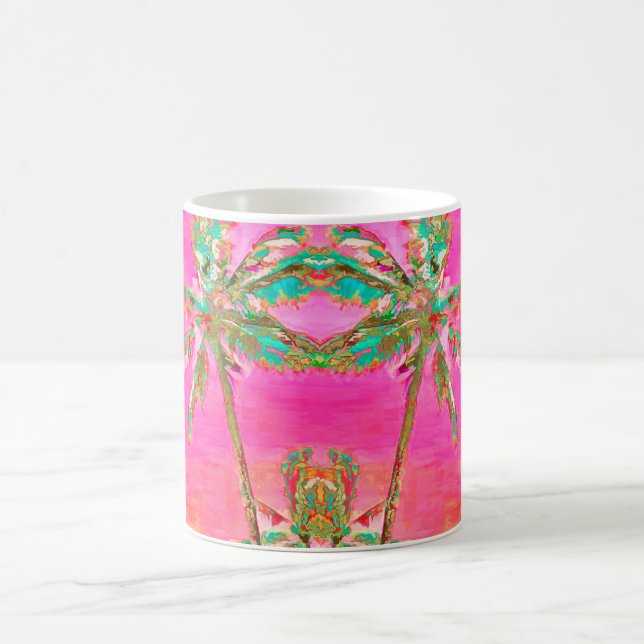 PixDezines Vintage Hawaiian Beach Kaffemugg (Center)