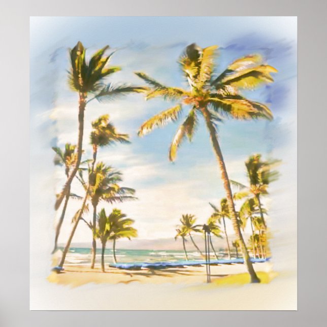 PixDezines vintage hawaiian Poster (Framsidan)