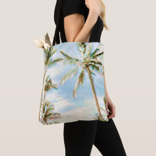 PixDezines Vintage hawaiianskt strand/Blå Tygkasse