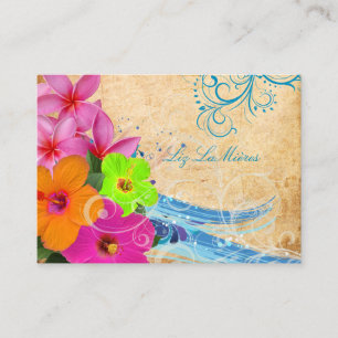 PixDezines vintage hula vinkarare Visitkort