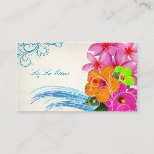 PixDezines vintage hula vinkarare Visitkort