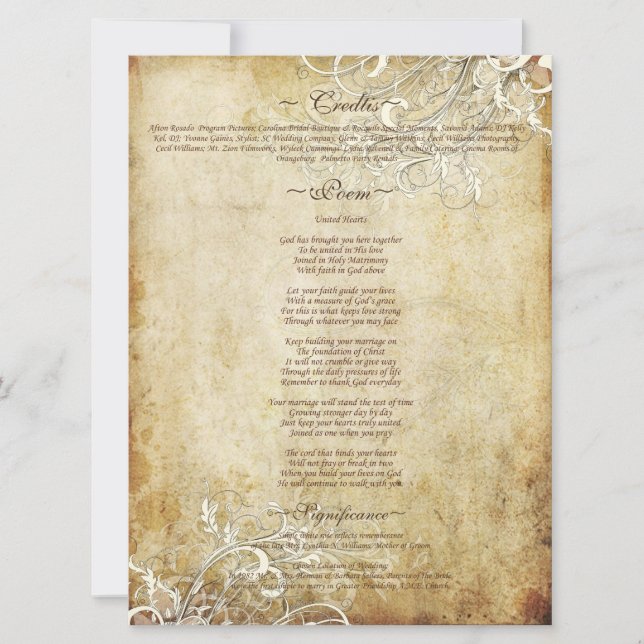 PixDezines vintage krämvirvlar (Framsida)