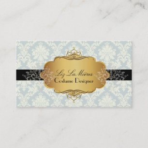 PixDezines vintage la paloma-damask Visitkort