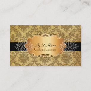 PixDezines vintage la paloma-damask Visitkort