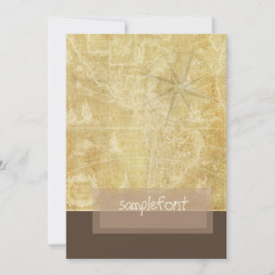 PixDezines Vintage Nautical Karta+compass