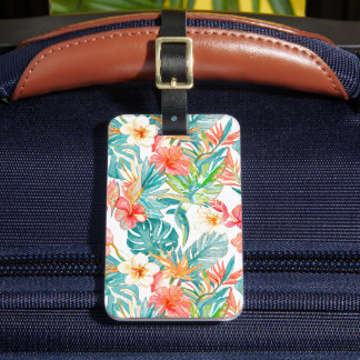 PixDezines Vintage Pastell H2 Hawaii Blommor och b Bagagebricka