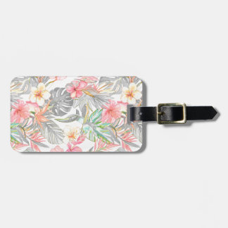 PixDezines Vintage Pastell H2 Hawaii Blommor och b Bagagebricka