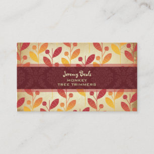 PixDezines Vintage Retro Foliage ♥ ♥ ♥ ♥ Visitkort