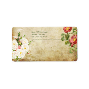 PixDezines Vintage Ro/Faux Parchment Adressetikett