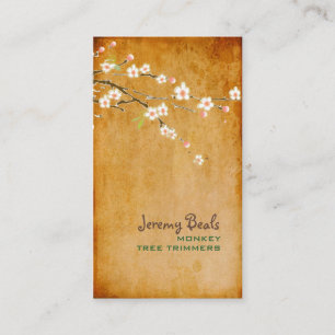 PixDezines vintage rosa blommar för körsbär ♥ ♥ Visitkort