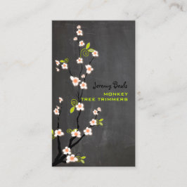 PixDezines vintage rosa blommar för körsbär ♥ ♥ Visitkort